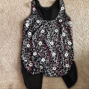 Victoria Secret sequin floral tank top